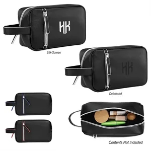 Glen Leatherette Toiletry Bag | https://www.bestnamebadges.com