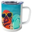 10 oz. Insulated Stainless Steel Sublimation Mug | https://www.bestnamebadges.com