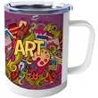10 oz. Insulated Stainless Steel Sublimation Mug | https://www.bestnamebadges.com