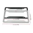 License Plate Frames Stainless Steel | https://www.bestnamebadges.com