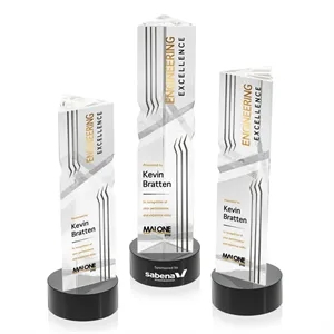 Oakham VividPrint™ Award on Stanrich Base - Black | https://www.bestnamebadges.com