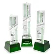Oakham VividPrint™ Award on Robson Base - Green | https://www.bestnamebadges.com