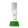 Oakham VividPrint™ Award on Robson Base - Green | https://www.bestnamebadges.com