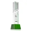 Oakham VividPrint™ Award on Robson Base - Green | https://www.bestnamebadges.com