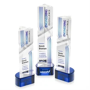 Oakham VividPrint™ Award on Paragon Base - Blue | https://www.bestnamebadges.com