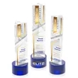 Oakham VividPrint™ Award on Marvel Base - Blue | https://www.bestnamebadges.com