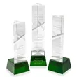 Oakham Award on Robson Base - Green | https://www.bestnamebadges.com