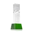 Oakham Award on Robson Base - Green | https://www.bestnamebadges.com