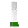 Oakham Award on Robson Base - Green | https://www.bestnamebadges.com