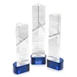 Oakham Award on Paragon Base - Blue | https://www.bestnamebadges.com