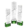 Oakham Award on Paragon Base - Green | https://www.bestnamebadges.com