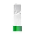 Oakham Award on Paragon Base - Green | https://www.bestnamebadges.com