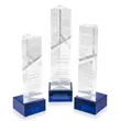 Oakham Award on Hancock Base - Blue | https://www.bestnamebadges.com