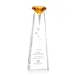 Alicia Gemstone Award - Optical/Amber | https://www.bestnamebadges.com