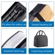 Bamboo Bento Box with Utensils & Lunch Bag | https://www.bestnamebadges.com