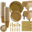 Disposable Party Dinnerware Set for 20 Guests | https://www.bestnamebadges.com