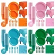 Disposable Party Dinnerware Set for 20 Guests | https://www.bestnamebadges.com