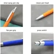 Soft Touch Ballpoint Pen with Flat Grip | https://www.bestnamebadges.com