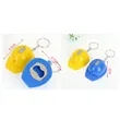 Plastic Helmet Shaped LED Light Bottle Opener Keychain | https://www.bestnamebadges.com
