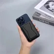 Magnetic Removable Leather Card Wallet With Phone Kickstand | https://www.bestnamebadges.com