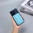 Magnetic Removable Leather Card Wallet With Phone Kickstand | https://www.bestnamebadges.com