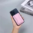 Magnetic Removable Leather Card Wallet With Phone Kickstand | https://www.bestnamebadges.com