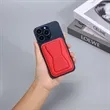 Magnetic Removable Leather Card Wallet With Phone Kickstand | https://www.bestnamebadges.com