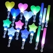 Heart Shaped Flashing LED Glow Sticks | https://www.bestnamebadges.com
