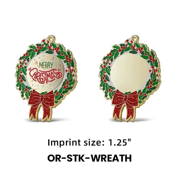 2.5" Custom Stock UV Printing Ornaments