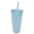 24oz Double-Wall Straw Cup | https://www.bestnamebadges.com