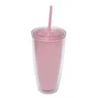 24oz Double-Wall Straw Cup | https://www.bestnamebadges.com
