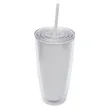24oz Double-Wall Straw Cup | https://www.bestnamebadges.com
