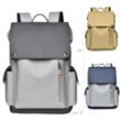 Business Travel Rucksack Black Leather Laptop Backpack  | https://www.bestnamebadges.com