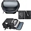 Business Travel Rucksack Black Leather Laptop Backpack  | https://www.bestnamebadges.com
