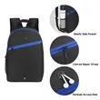 Color Zippered Stripe Daily Backpack | https://www.bestnamebadges.com