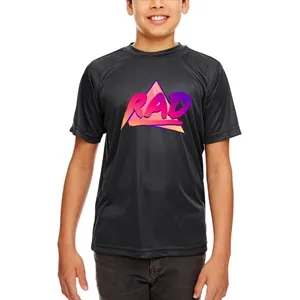 UltraClub® Youth Cool & Dry Performance T-Shirt | https://www.bestnamebadges.com