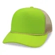 5 Panel Foam Mesh Back Trucker Cap w/Rope | https://www.bestnamebadges.com