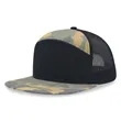 7 panel Hybrid trucker cap | https://www.bestnamebadges.com