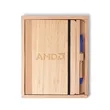Bamboo & Cork Journal Set | https://www.bestnamebadges.com