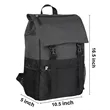 Heathered Flip Top Rucksack Backpack | https://www.bestnamebadges.com