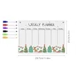 Weekly Calendar Board For Fridge | https://www.bestnamebadges.com