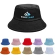 Full Color Imprint Cotton Bucket Hat | https://www.bestnamebadges.com