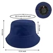 Full Color Imprint Cotton Bucket Hat | https://www.bestnamebadges.com