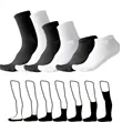 Ankle Quarter Running Athletic Solid Color Cotton Socks | https://www.bestnamebadges.com