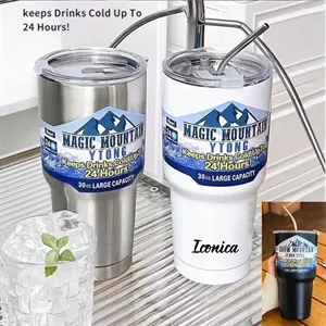 30 oz. Double Wall Stainless Steel Vacuum Insulation Tumbler