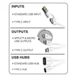 FUSION Charging Cable With 2 Port USB Hub | https://www.bestnamebadges.com