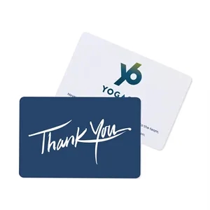 Deep Blue Thank You Greeting Card | https://www.bestnamebadges.com