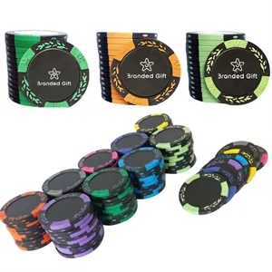 Custom Clay Poker Chips with Metal Insert