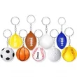 Mini Foam Tennis Baseball Volleyball KeyChains | https://www.bestnamebadges.com