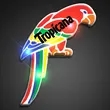 Flashing Parrot Lights | https://www.bestnamebadges.com